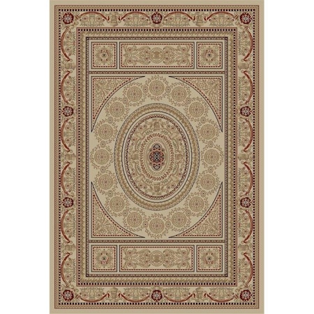 Concord Global 9 ft. 3 in. x 12 ft. 6 in. Jewel Aubusson - Ivory 44128